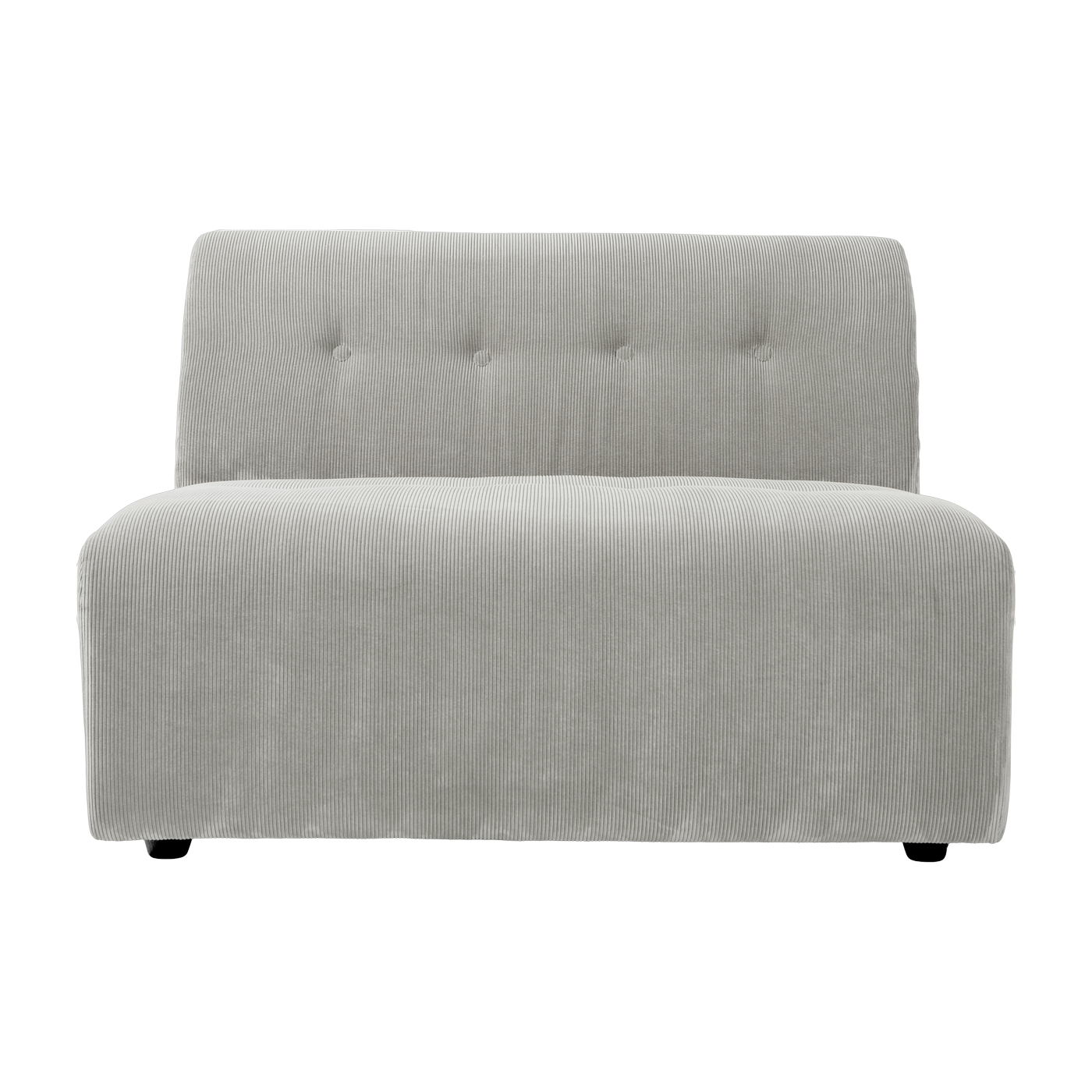 2-Sitzer-Modul in cream corduroy Vint - Hkliving