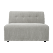 Modulo 2 posti in cream velluto a coste Vint - Hkliving