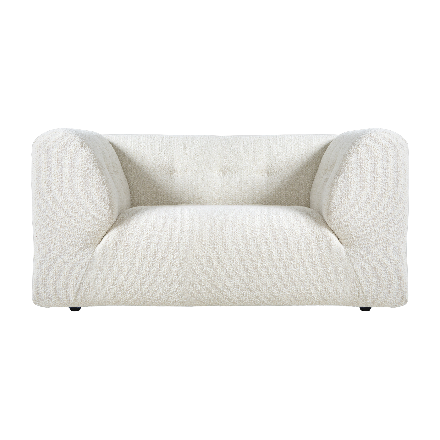 Sessel aus cream gelockt Vint - Hkliving