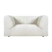Fauteuil en bouclé crème Vint - Hkliving