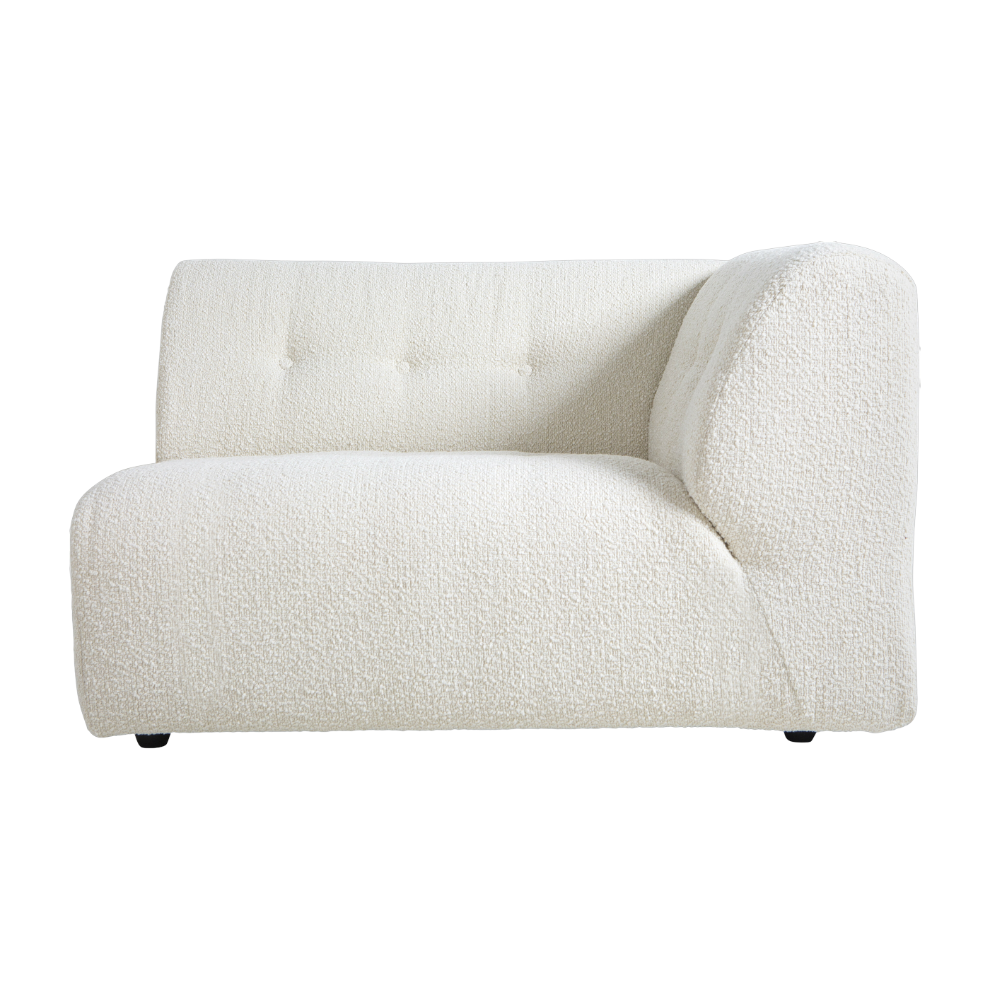 Modulo d' angle a destra 2 posti a riccio cream Vint - Hkliving