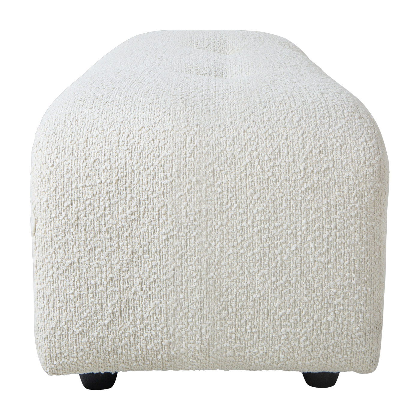 Fußstütze aus cream curly Vint - Hkliving