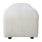 Repose-pieds en bouclé crème S Vint - Hkliving