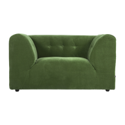 Green velvet armchair Vint - Hkliving