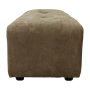 Brown corduroy footrest Vint - Hkliving
