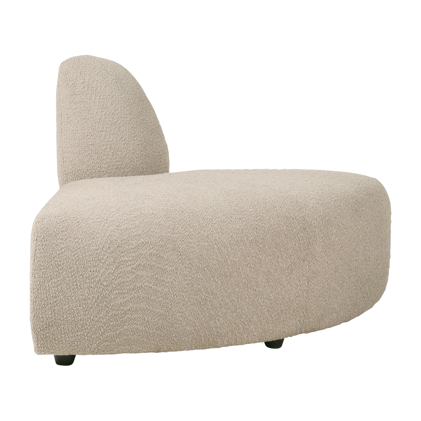 Module arrondi en bouclé taupe Jax - Hkliving