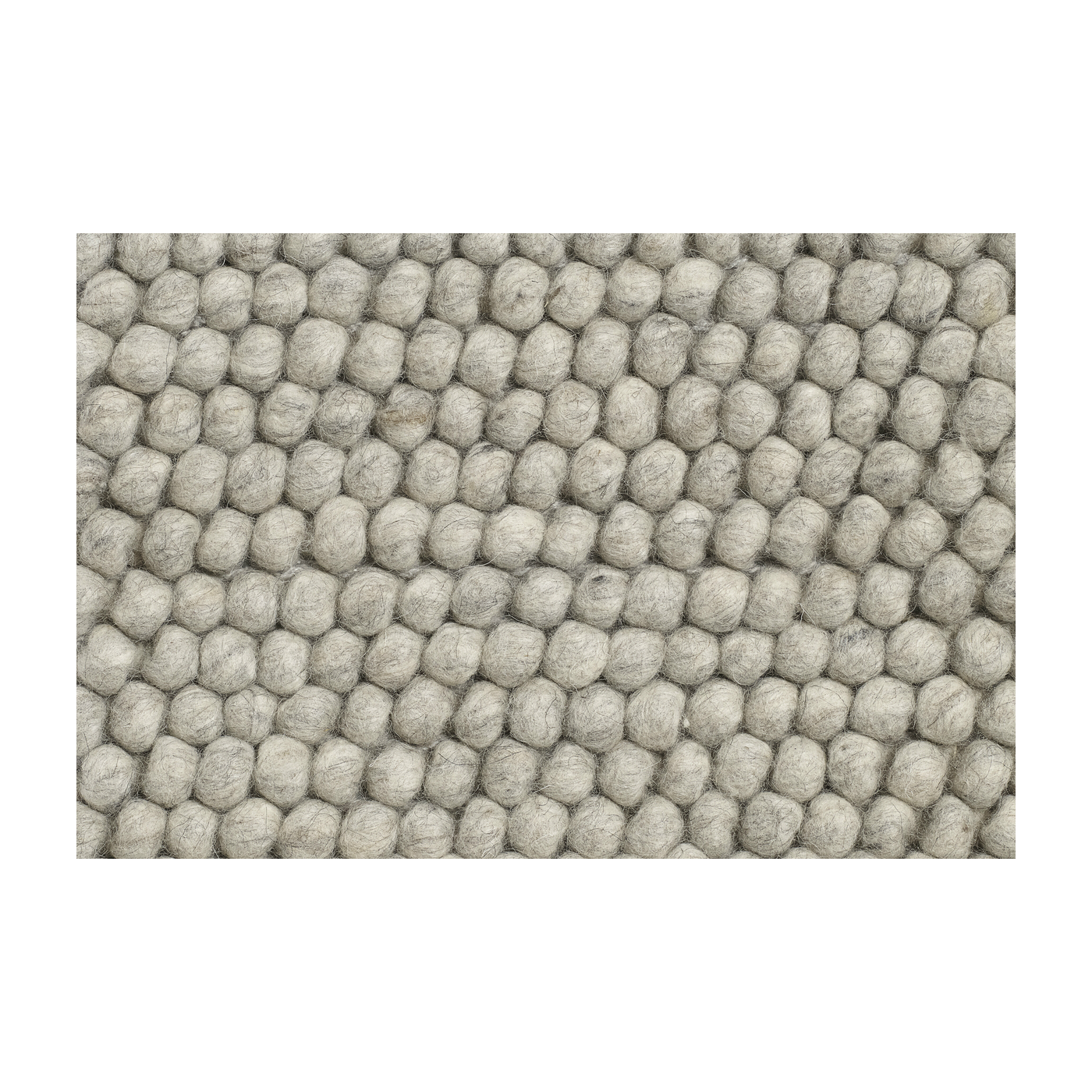 Tappeto in lana 170 x 240 cm gris clair Peas - HAY