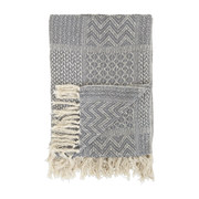 Rodion grey recycled cotton plaid - Bloomingville