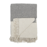 Sefanit blue recycled cotton throw - Bloomingville