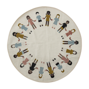 Round bambini rug 130 cm Friends - Bloomingville Mini