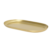 Ovales Tablett aus Messing 17, 8 x 1 x 8, 7 cm Basho -. Ferm Living