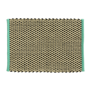 Paillasson  en jute sable et vert 50 x 70 cm - Hay