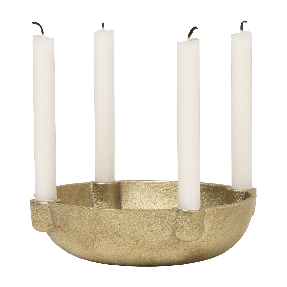 Petit bougeoir bol en laiton massif doré 14,6 x 3,7 cm - Ferm Living