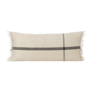 Cojín rectangular de lino y algodón camel 90 x 40 cm Calma - Ferm Living