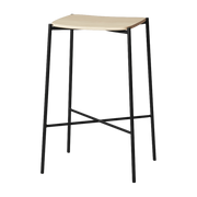 Hocker aus natürlicher Eiche und schwarzem Metall Paragon -. HANDVÄRK