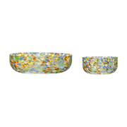 Set of 2 glass Confetti bowls - Hübsch