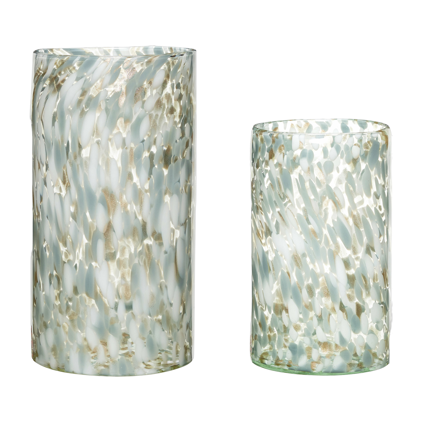 2 glass vases Libra - Hübsch