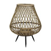 Tao bamboo candle jar 26,5 cm - Pomax