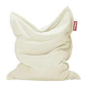 Pouf in ecru fabric Slim Teddy Original - Fatboy