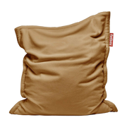 Pouf en tissu beige Slim Teddy Original - Fatboy