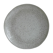 Ceramic plate 27, 5 cm grey blue speckled Rustic - House Doctor