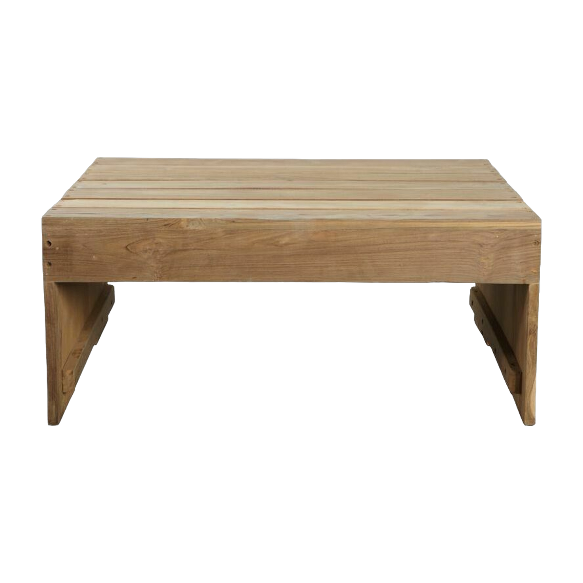 Mesa de centro cuadrada de teca Woodie - House Doctor