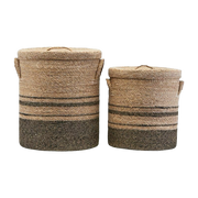 Cesta de ropa sucia con tapa natural - House Doctor