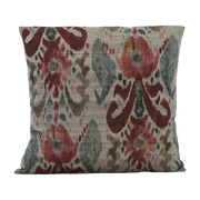 Copertina in seta e cotone Lehla grigio verde e rosa cushion - House Doctor