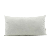 80 x 40 cm white cotton and duck feather pillow filling - House Doctor