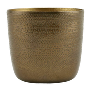 Cache-Pot Chappra Finition En Laiton Antique - House Doctor