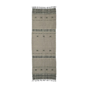 Cotton hallway rug wool and sand 300 x 90 cm Cros - House Doctor