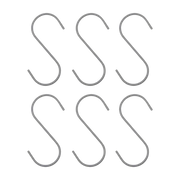 6 Crochets 10cm Snap Silver - House Doctor