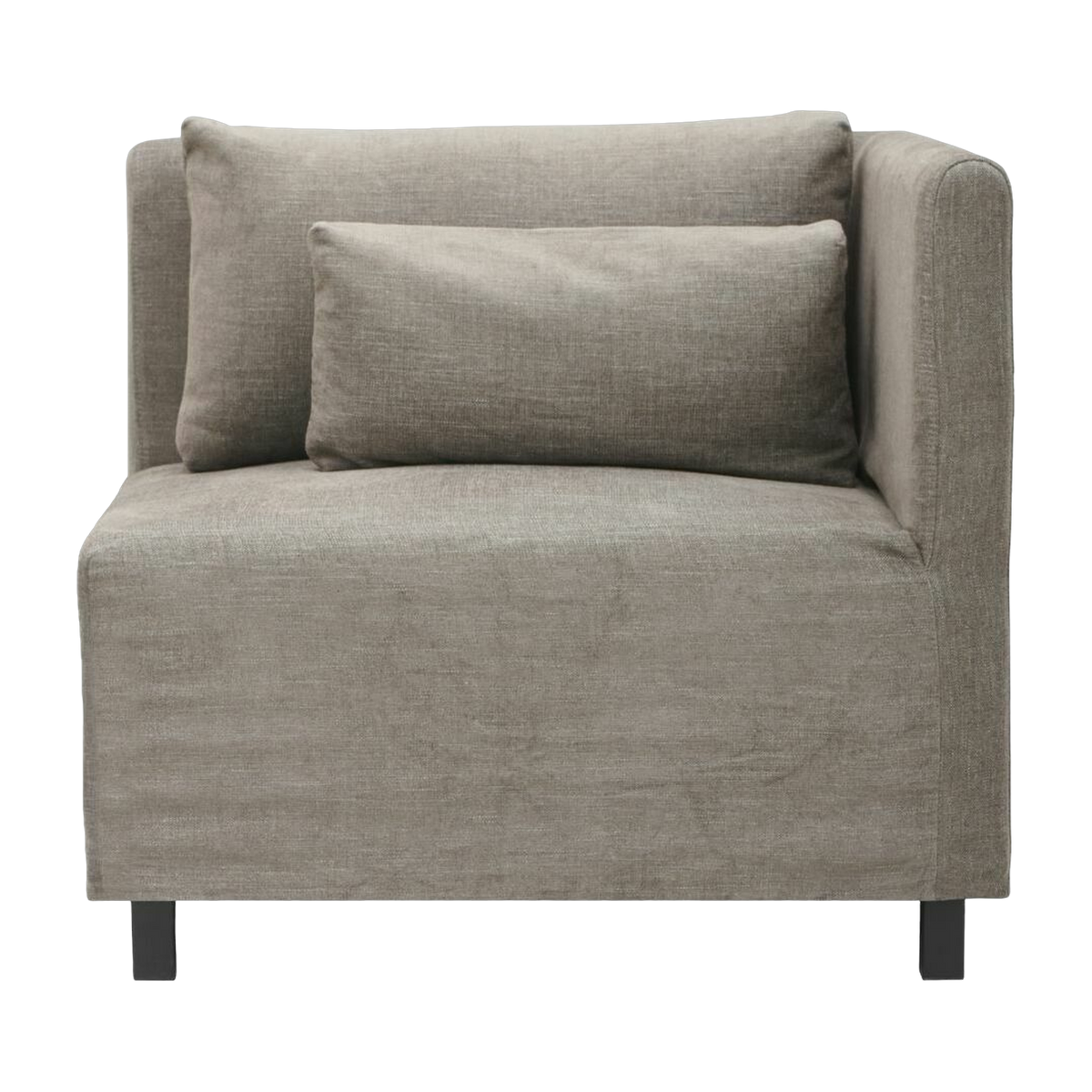 Divano ad angolo Hazel Night Grey/Brown - House Doctor