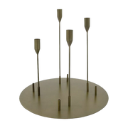 Candle Stand Advent Antique Brass - House Doctor
