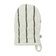 Oven Mitt Hddry White With Black Stripes - House Doctor