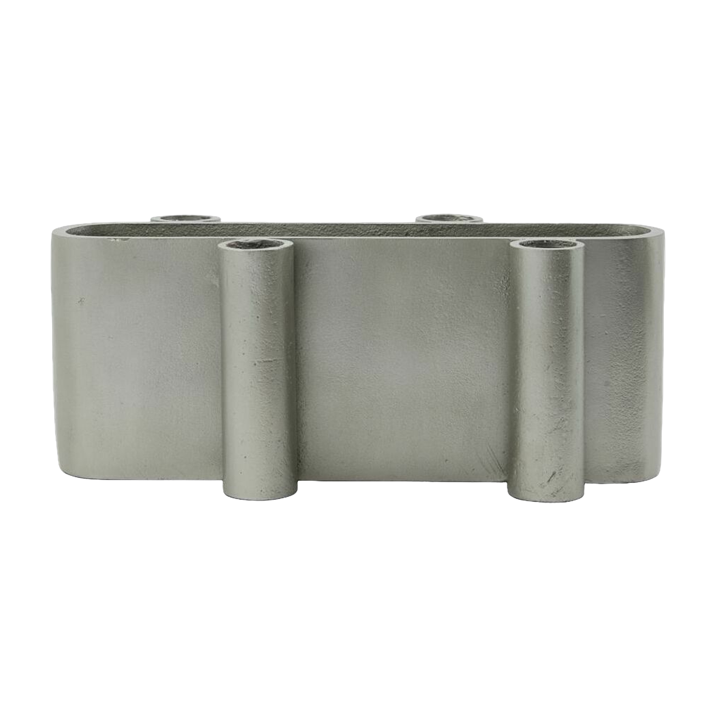 Portacandele Four ovale spazzolato Silver - House Doctor