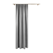 Coconut Pearl Grey Ribbon Curtain - Madura