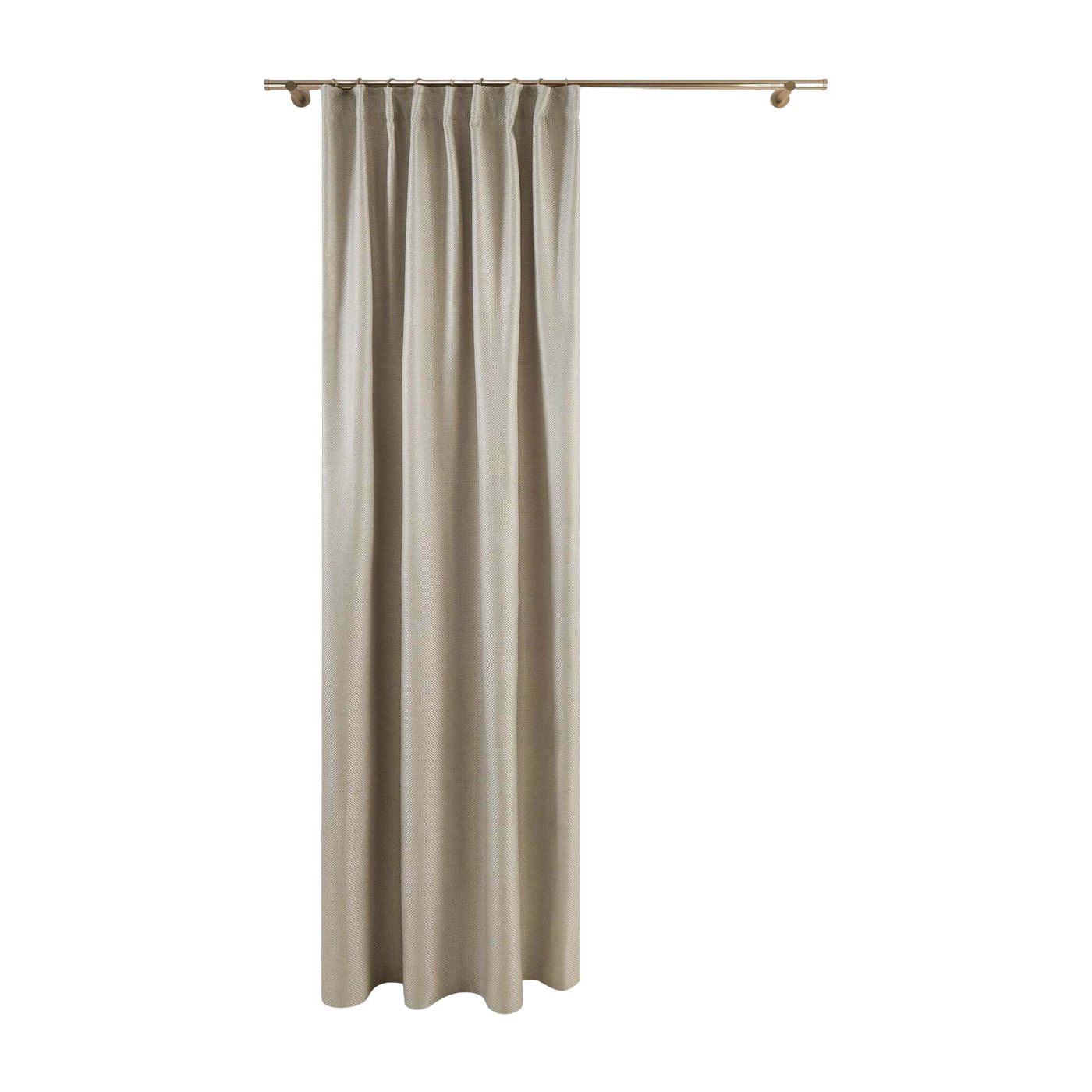 Coconut Light Beige Ribbon Curtain - Madura