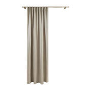 Rideau À Ruban Fronceur Coconut Beige Clair - Madura