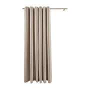 Eyelet Curtain fabric Coconut Beige - Madura