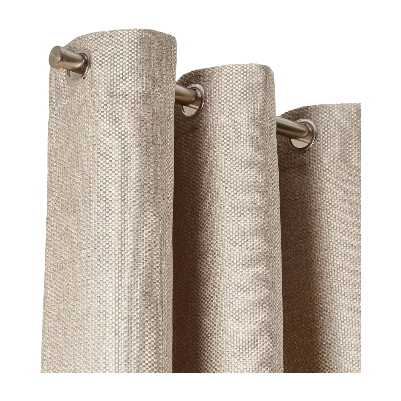 Rideau À Oeillets Coconut Beige Clair - Madura
