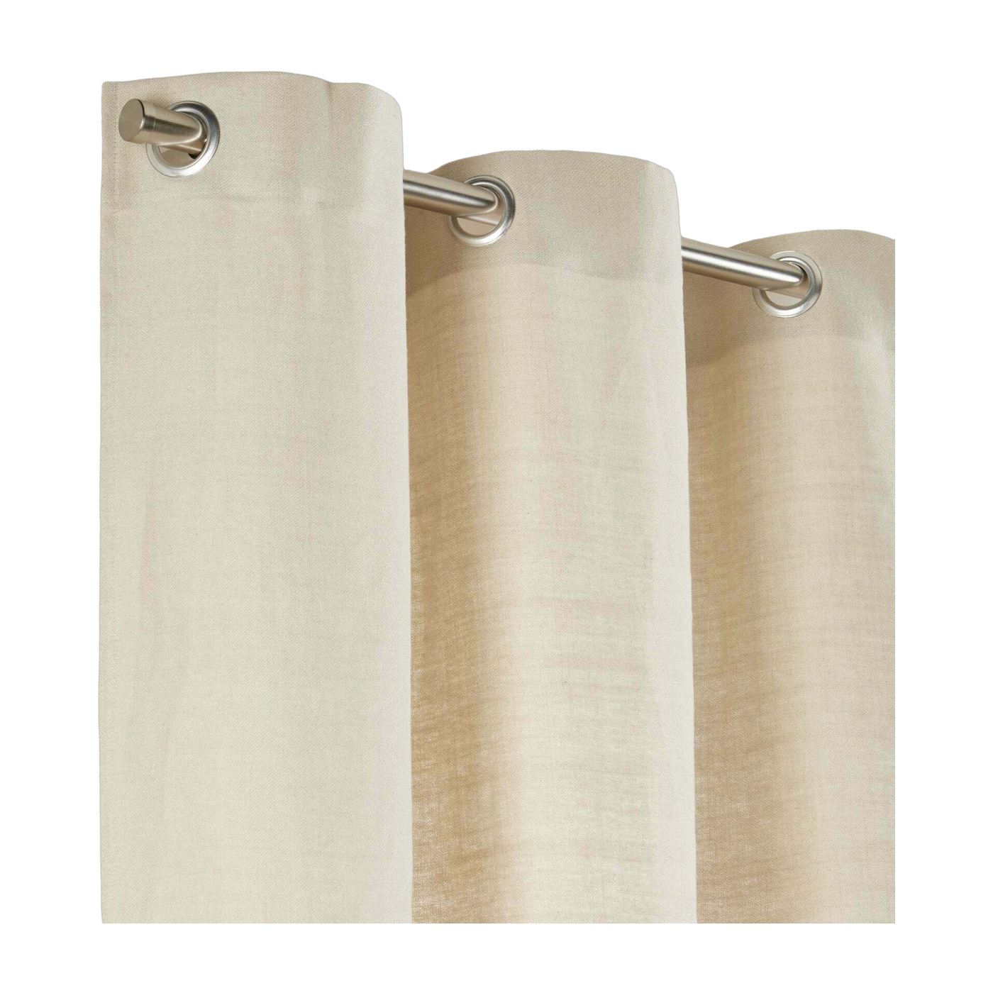 Cortina de ojales Aubin Beige Oro - Madura