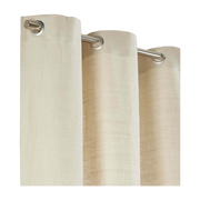Cortina de ojales Aubin Beige Oro - Madura