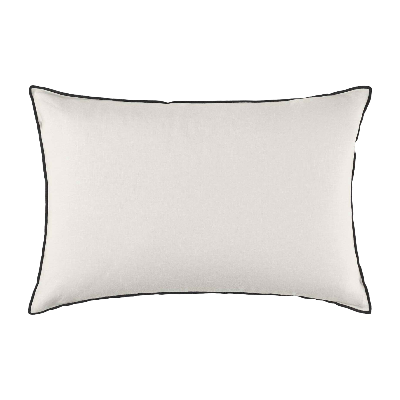 Housse De Coussin Carlina Beige Clair Et Bourdon Noir - Madura