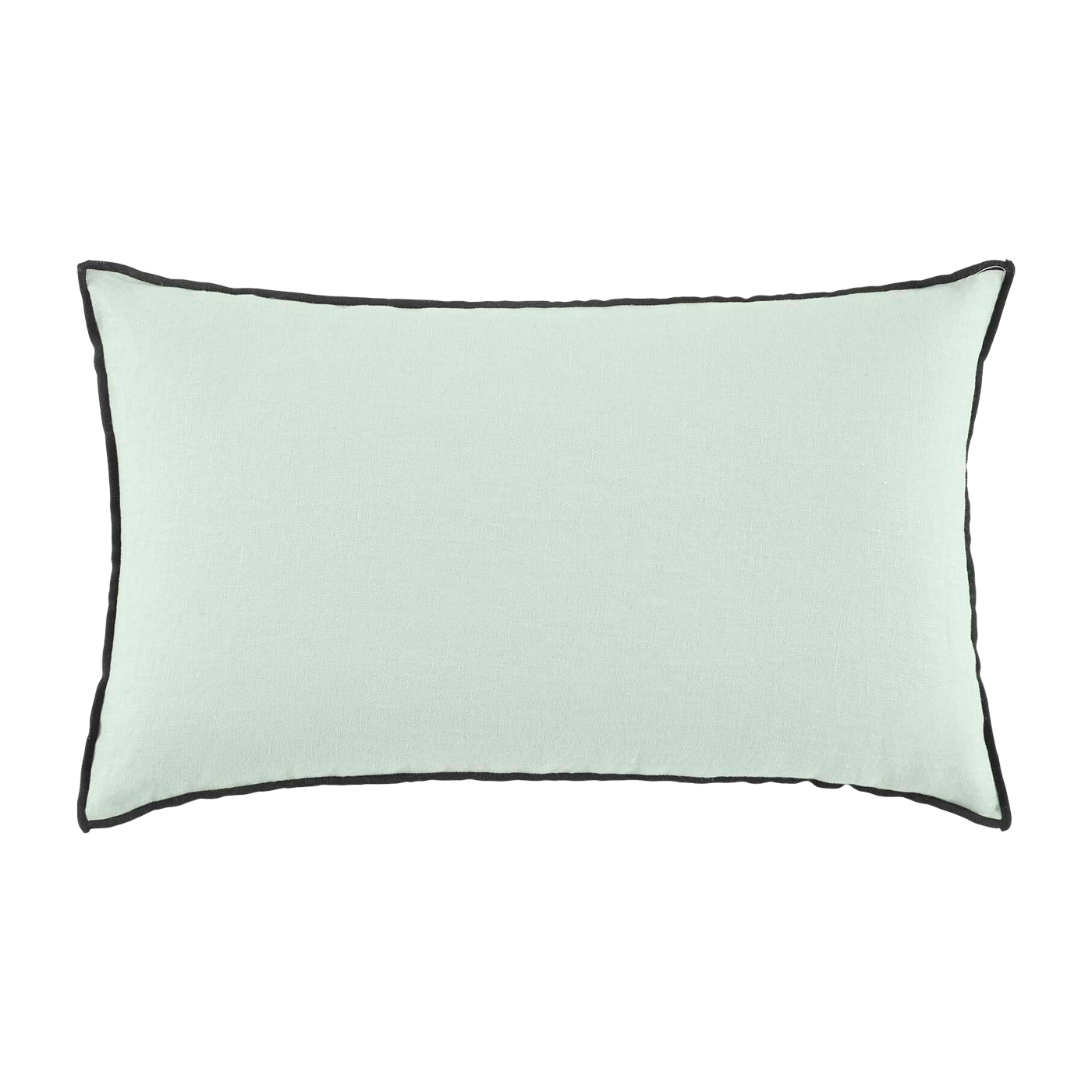 Housse De Coussin Carlina Vert Amande Et Bourdon Noir - Madura