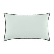 Housse De Coussin Carlina Vert Amande Et Bourdon Noir - Madura