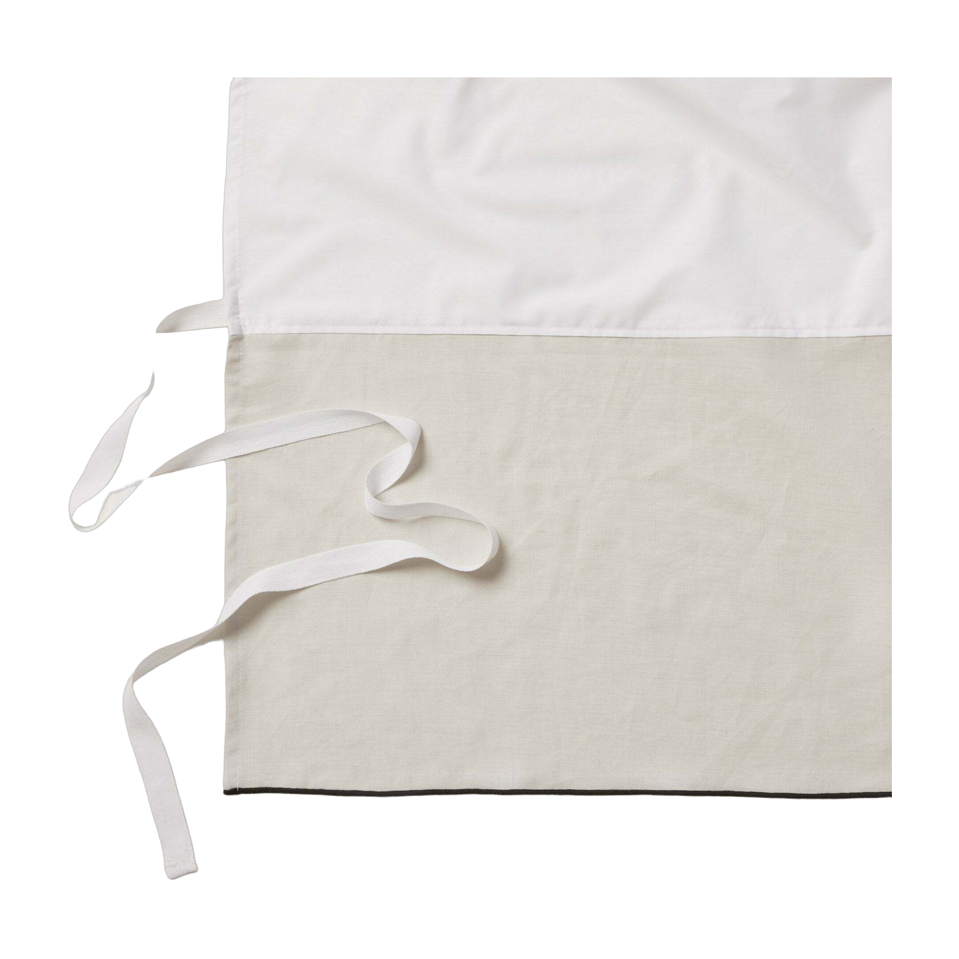 Cache Sommier Carlina Beige Clair Et Bourdon Noir - Madura