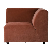 Endmodul angle gerade in Velours Ziegelstein Jax - -. Hkliving