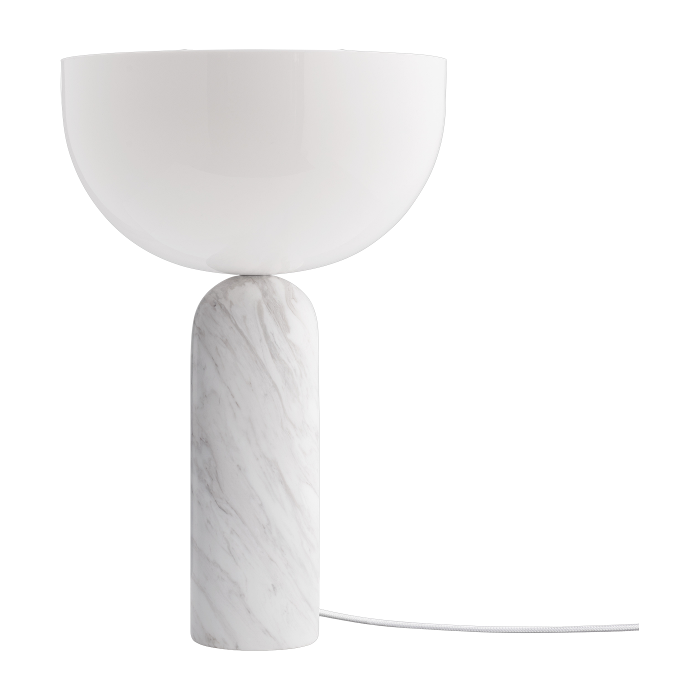 Tischlampe aus marbre weiß 45 cm Kizu -. New Works