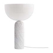 Lampe de table en marbre blanc 45 cm Kizu - New Works